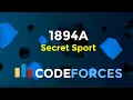1894A Secret Sport Codeforces Round 908 Div 2 Implementation Codeatic