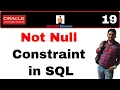 Apps Technical 19 Not Null Constraint in SQL