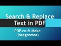 How to Search and Replace Text in PDF using PDF co Make Integromat