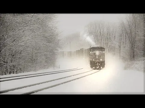 Download MP3 Twilight Relaxing Train Sounds And Blizzard Howling