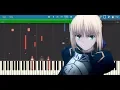 Download Lagu Fate/Stay Night UBW OP2 - Brave Shine (Synthesia Piano Tutorial)