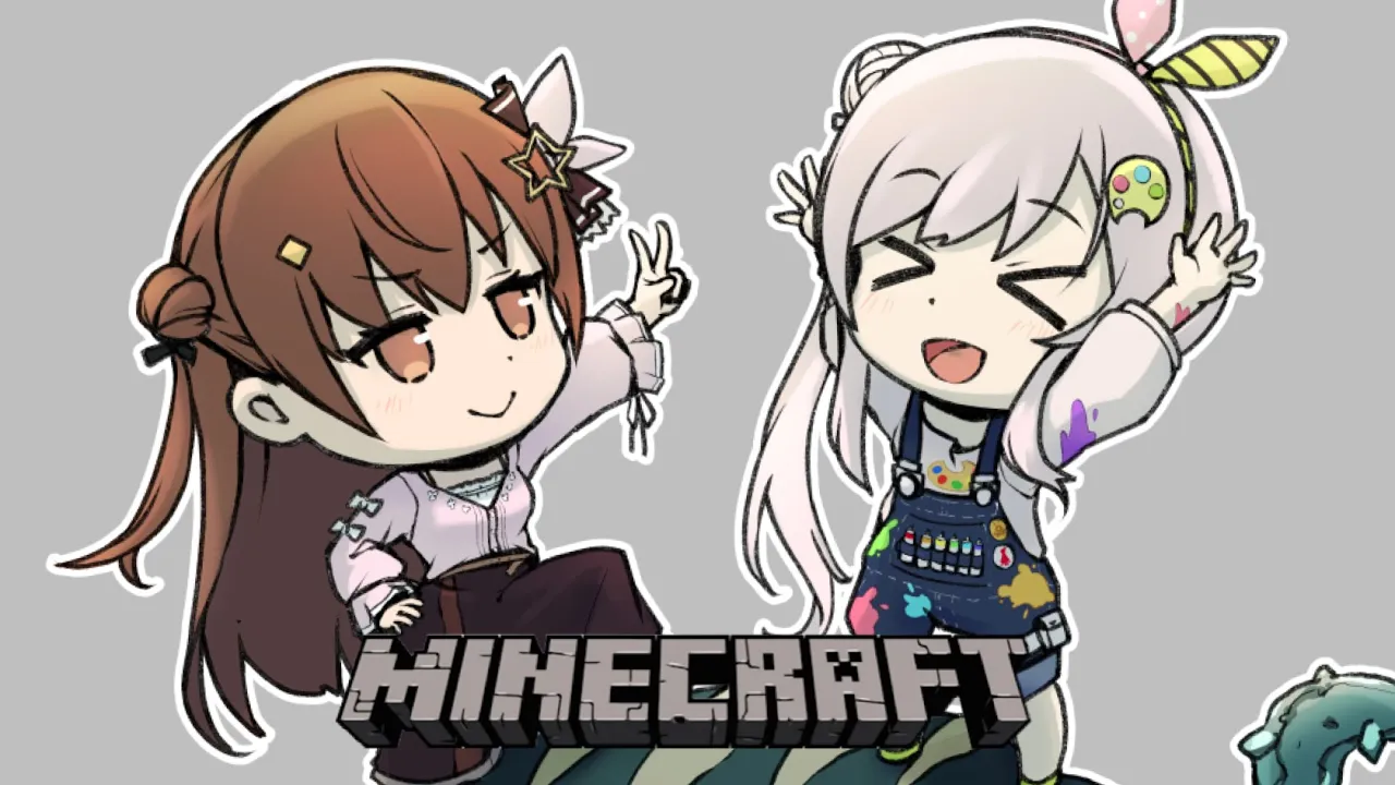 【minecraft】素手で戦う姉妹が作るマイクラの世界【#イオそら /ホロライブ/Airani Iofifteen】