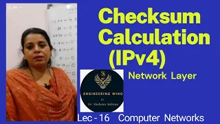 Lec16 - Checksum Calculation