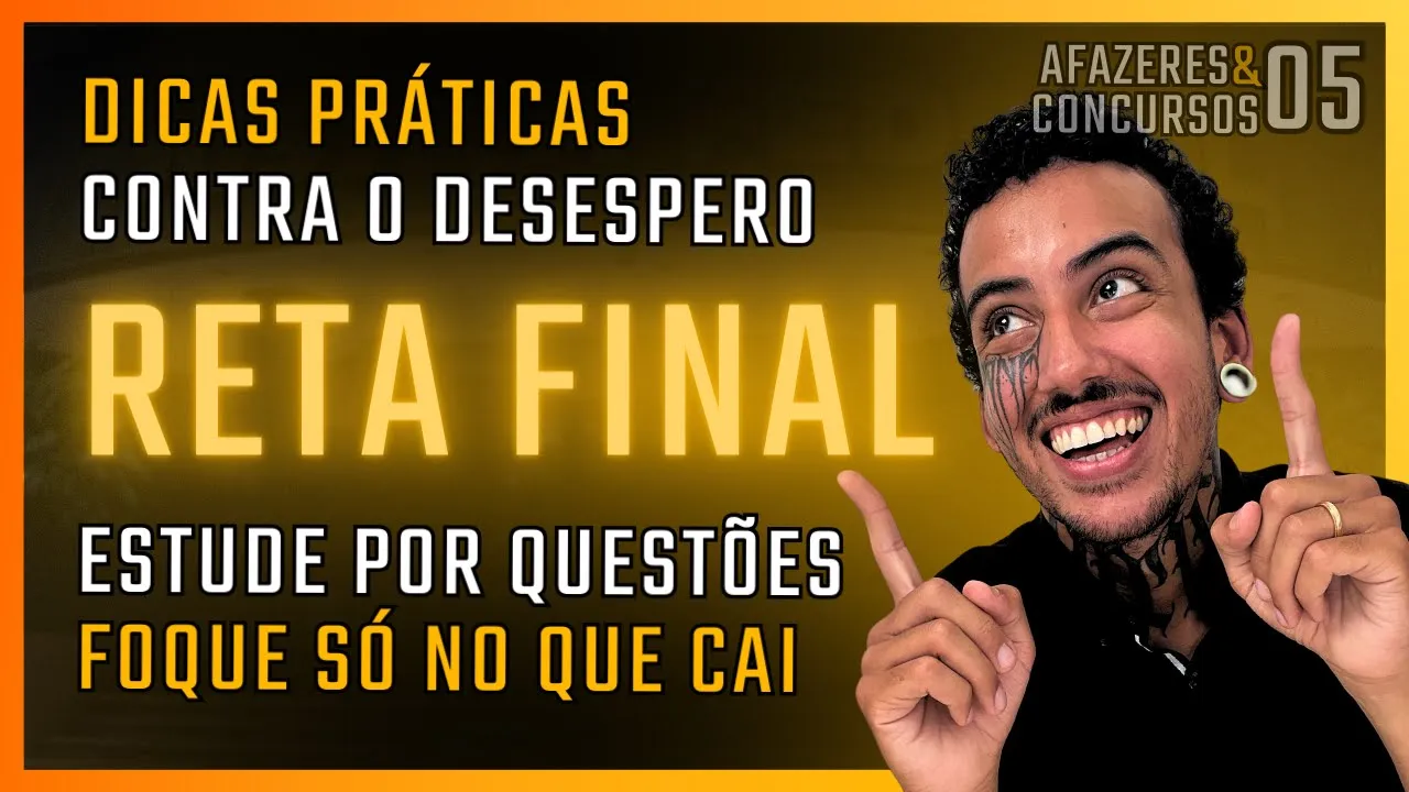 RETA FINAL!!! Como estudar e NÃO DESISTIR - AFAZERES & CONCURSOS EP 5