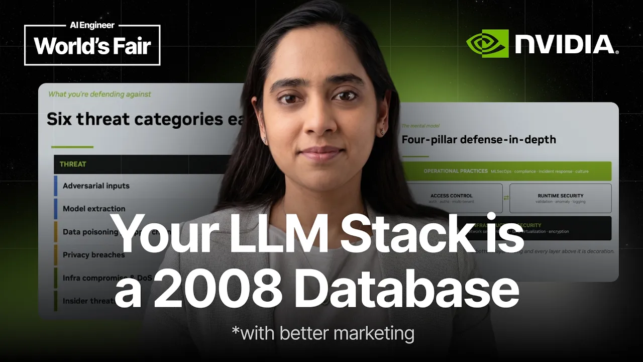 Your LLM Stack Is a 2008 Database With Better Marketing — Lovina Dmello, NVIDIA: video thumbnail