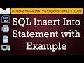 L80 SQL Insert Into Statement with Example Database Management System DBMS Lectures in Hindi