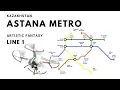 Download Lagu Astana metro. Kazakhstan. Line 1 - actual project. Artistic Fantasy.