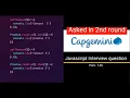 Javascript output based Interview question - Part 145