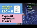 Java Tutorial Types Of Operators In Java And Addition Program For Beginners