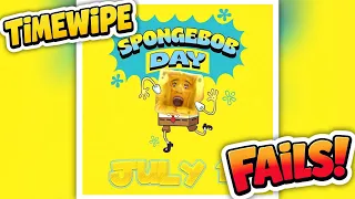 【TIME WIPE FAILS!】SpongeBob VFX Bloopers!スポンジ・ボブNG集!