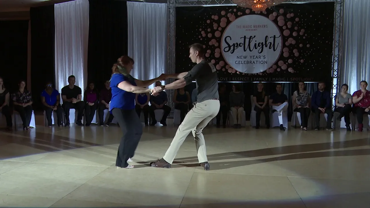 Spotlight New Years 2018 2019 Novice Jack & Jill Craig Buehrig & Maria Ferrara