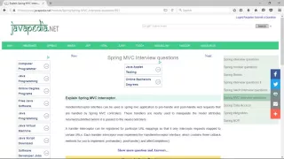 Explain Spring C Interceptor javapedia net