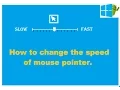 How to change mouse pointer speed on windows