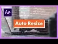 How to make a Rectangle Self-Resize to Text Size in Adobe After Effects CC Lesson 1