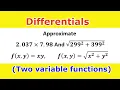16 Differentials approximation using two-variable functions