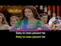 Baby Ko Bass Pasand Hai karaoke with synced lyrics