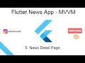 5 News Detail Page Flutter - VM NewsApp API
