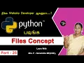 Learn Python - Part 28 Files Concept in Python