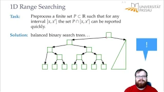 Orthogonal Range Queries Range Trees and Kd-Trees Computational Geometry - Lecture 05