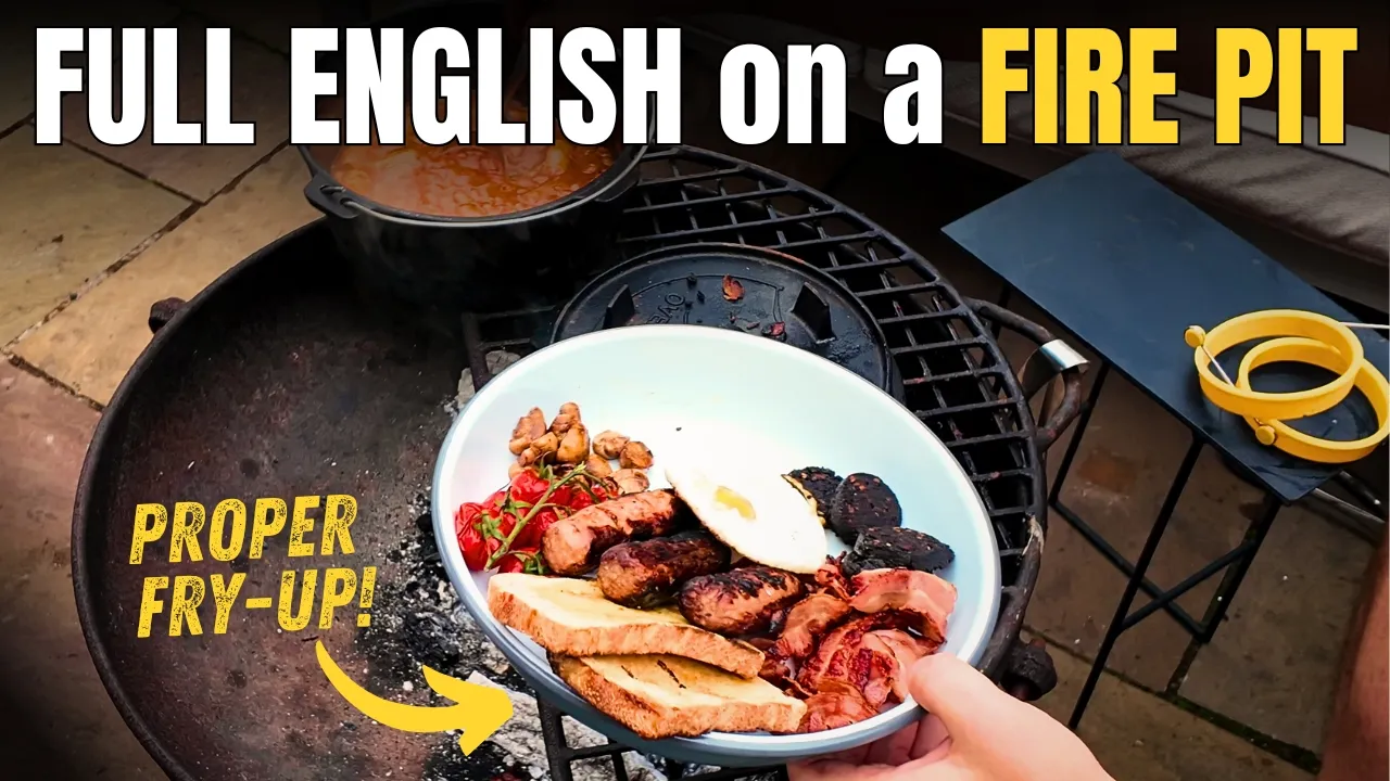 Campfire Full English! Easy Fire Pit Breakfast