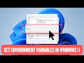 How to Set Environment Variables in Windows 11 Step-by-Step Guide 2026