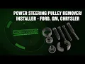 OEMTOOLS 37031 Power Steering Pulley Remover and Installer - Ford GM Chrysler