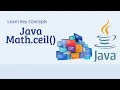 Java Math ceil Method Explained in Hindi How to Use Math ceil in Java