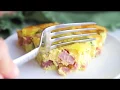 Ham and Cheese Crustless Quiche