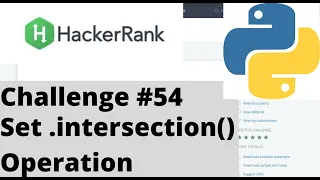 Hackerrank Python Challenge Set intersection Operation