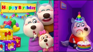 🎂🥺 ¡Wolfoo celebra su cumpleaños solo! 💔 | Historia familiar | Dibujos Animados | Wolfoo en Español