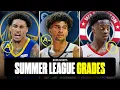NBA Summer League grades for top draft picks AJ Dybantsa Cameron Boozer More