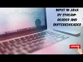 Input in Java by using streamreader class