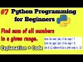 Python Programming for Beginners 7 - Find sum of all numbers within a given range