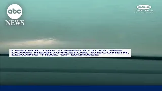 Destructive tornado touches down near Appleton Wisconsin leaving trail of damage