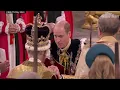 Prince William swears allegiance and kisses father King Charles III