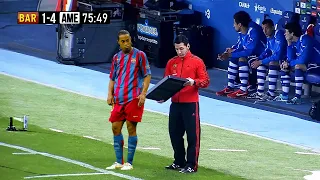 The Day Ronaldinho Substituted & Changed the Game for Barcelona