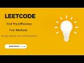 389 Find the Difference - Leetcode
