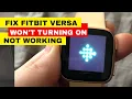 How to Fix Fitbit Versa Won t Turn On Fitbit Stuck on Logo Screen