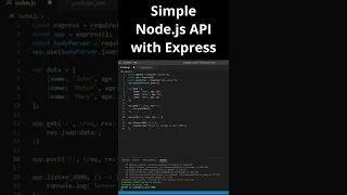 Simple REST API with Node js and Express - JavaScript Tutorial for Beginners