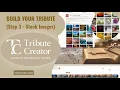 How to Add Stock Images to Your Tribute Step 3