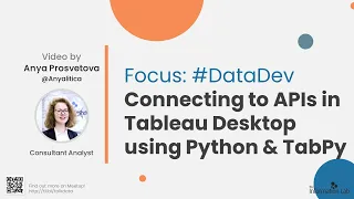 Connecting to APIs in Tableau Desktop using Python TabPy