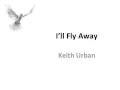 I'll Fly Away ~ Keith Urban ~ lyric video