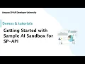Getting Started with Sample AI Sandbox for SP-API
