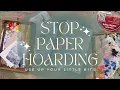 2 Ways to Use up your itty bitty Papers stop paper hoarding and use your stash