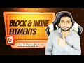 Block vs Inline Elements - Difference between Div and Span Tags HTML Web Dev 14