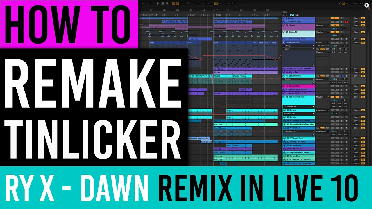 Ableton Remake: Tinlicker Light Beam - Progressive House (Walkthrough RY X Dawn)