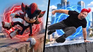 I Tried Stunts From Shadow The Hedgehog IN REAL LIFE! (Sonic)