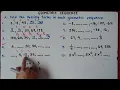 Geometric Sequence Finding the Missing Terms Part 1