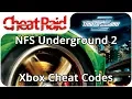 Need For Speed Underground 2 Cheat Codes Xbox
