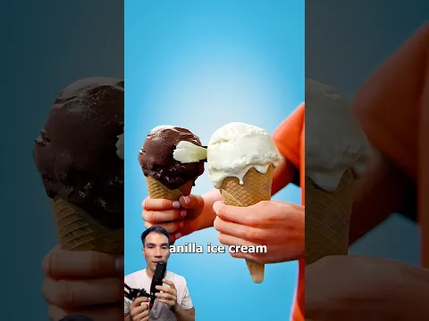 Sự thật thú vị khi chà xát hai viên kem khác màu